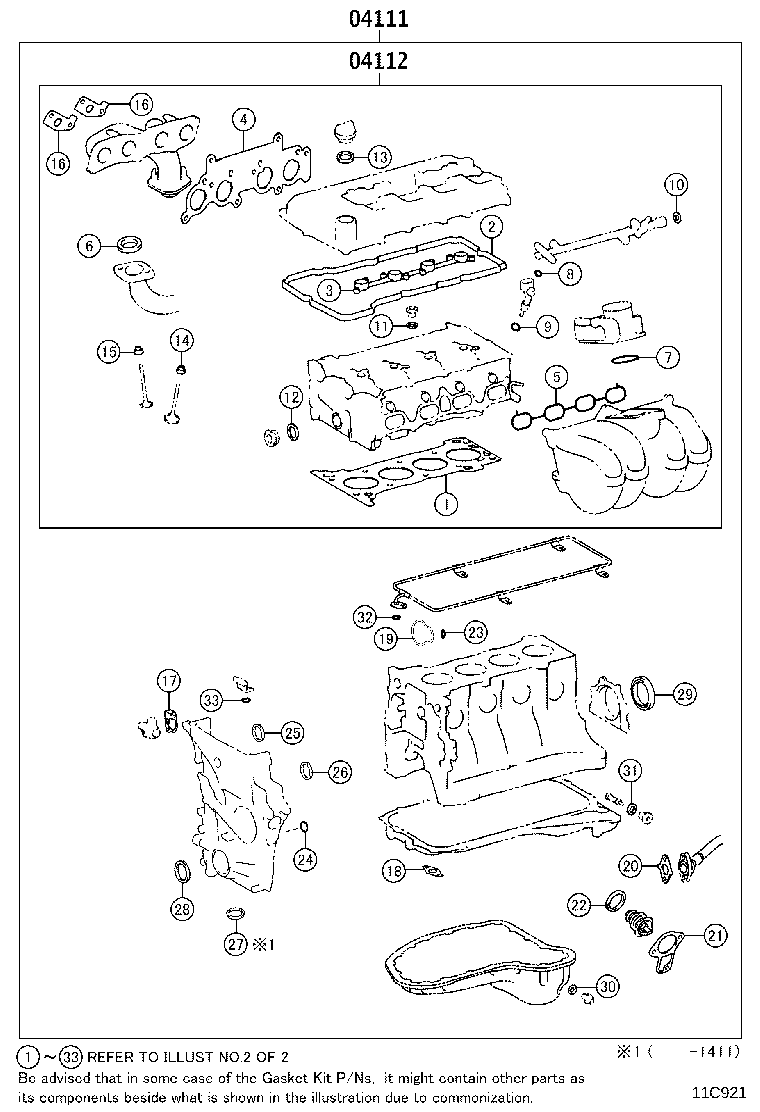 Engine Overhaul Gasket Kit