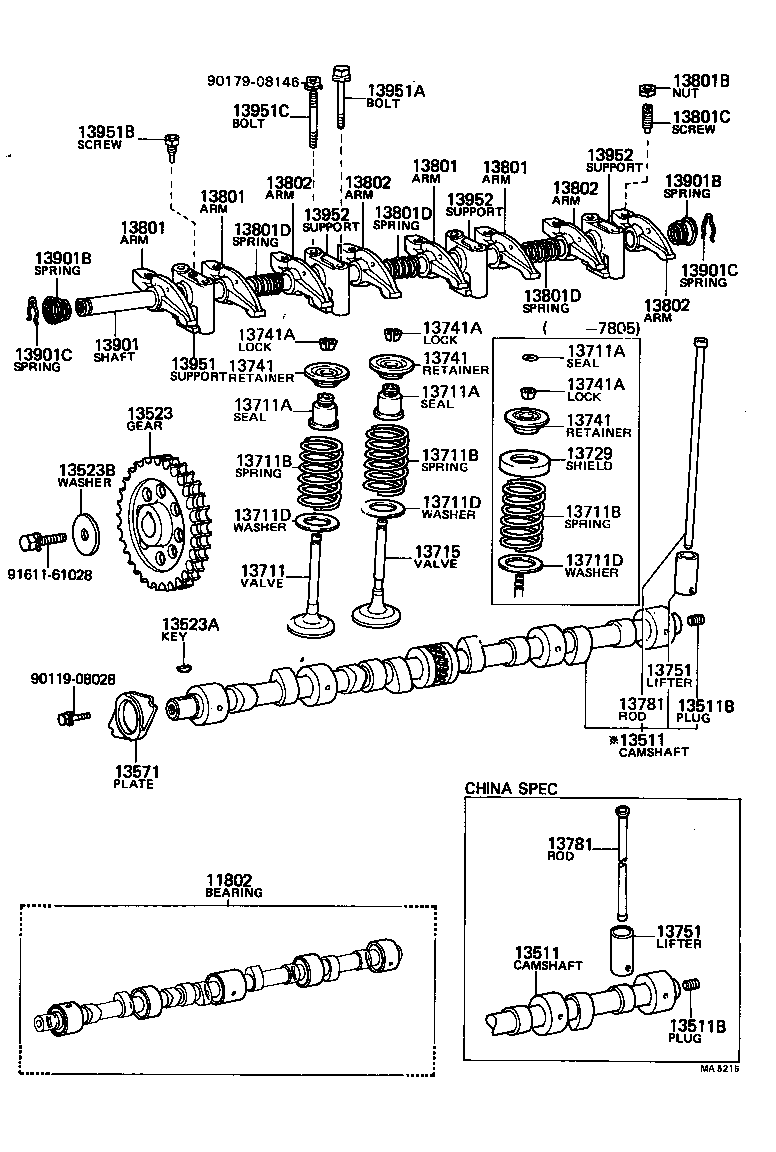 Camshaft & Valve