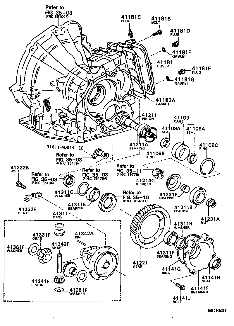 Front Axle Housing & Differential