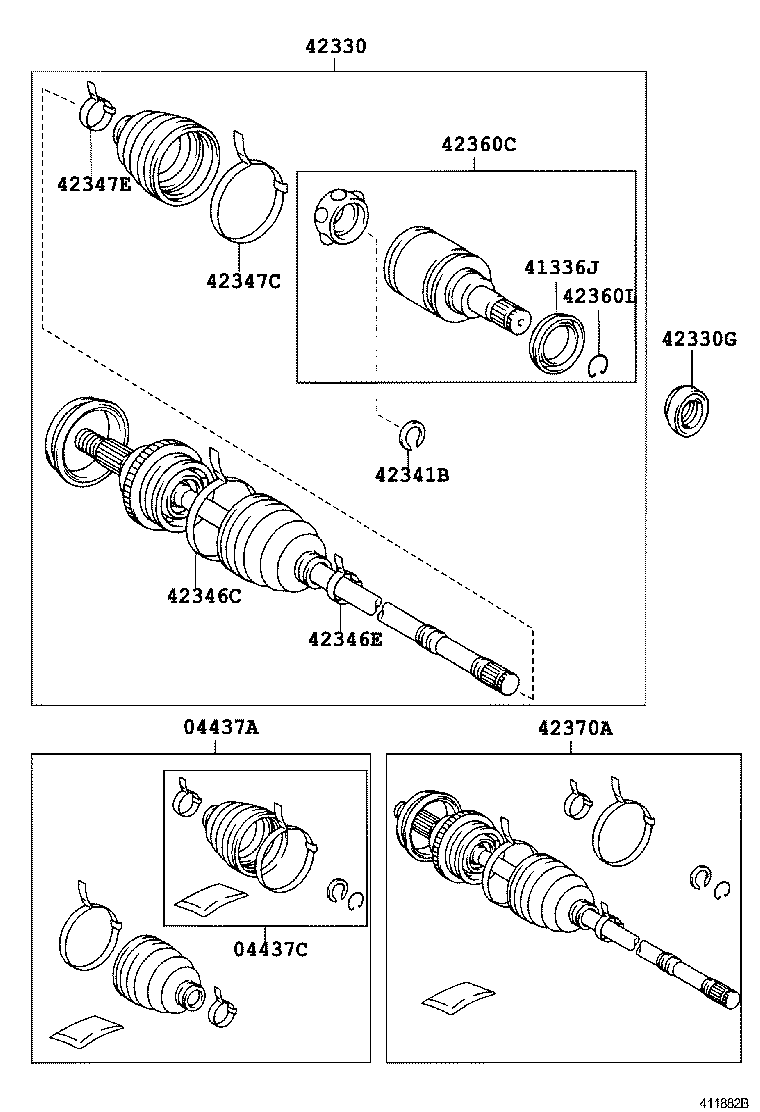 Rear Axle Shaft Hub