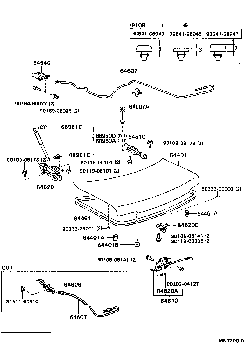 Luggage Compartment Door & Lock