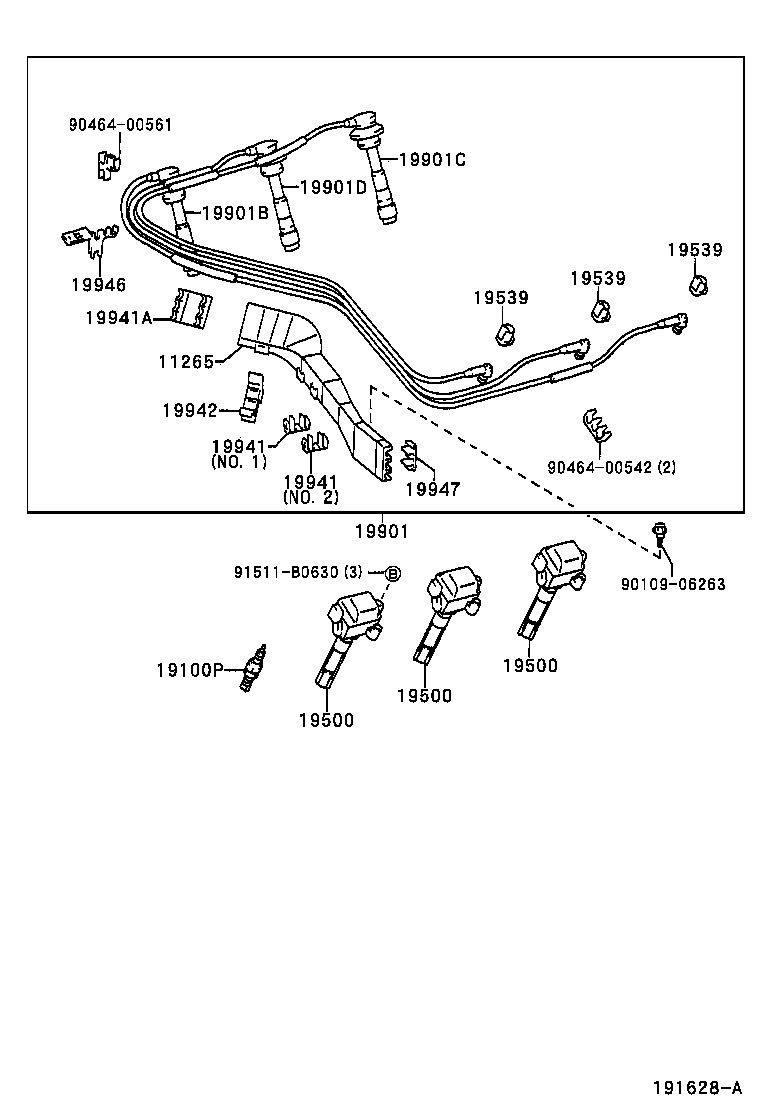 Ignition Coil Spark Plug Glow Plug