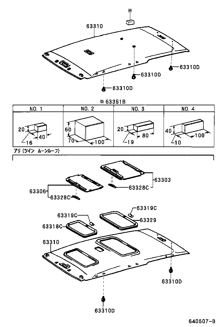 Headlining & Silencer Pad