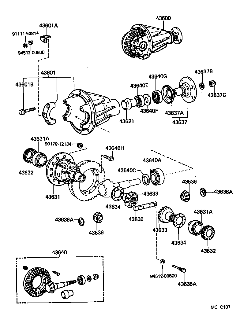 Front Axle Housing & Differential