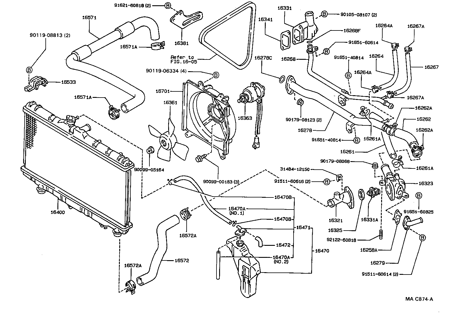 Radiator Water Outlet