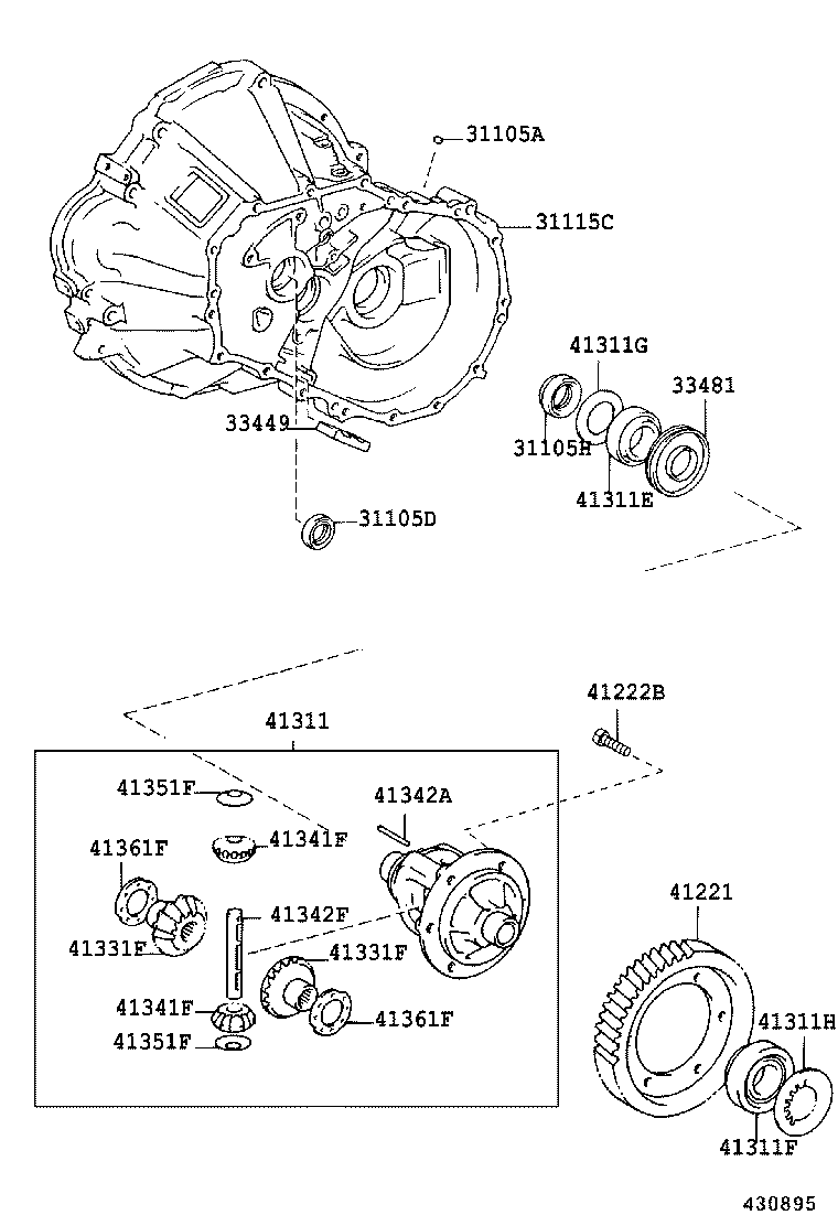 Front Axle Housing & Differential