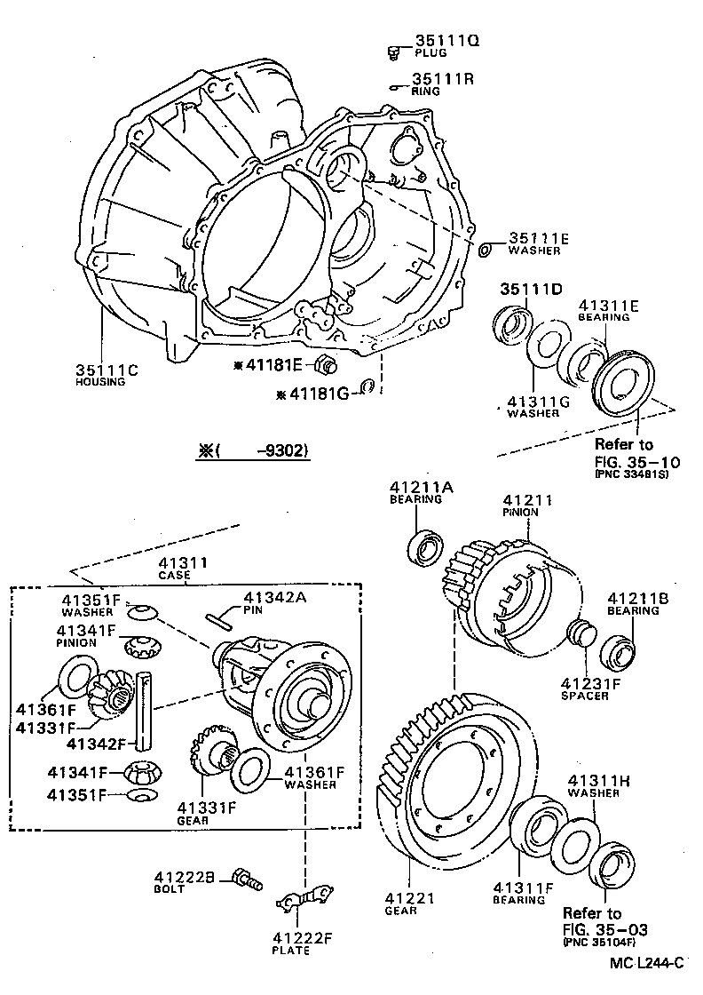 Front Axle Housing & Differential