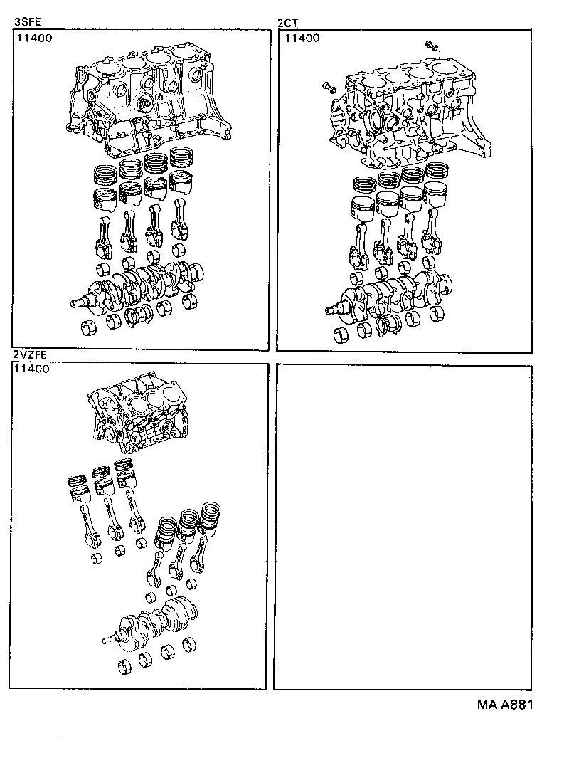 Conjunto de bloque corto