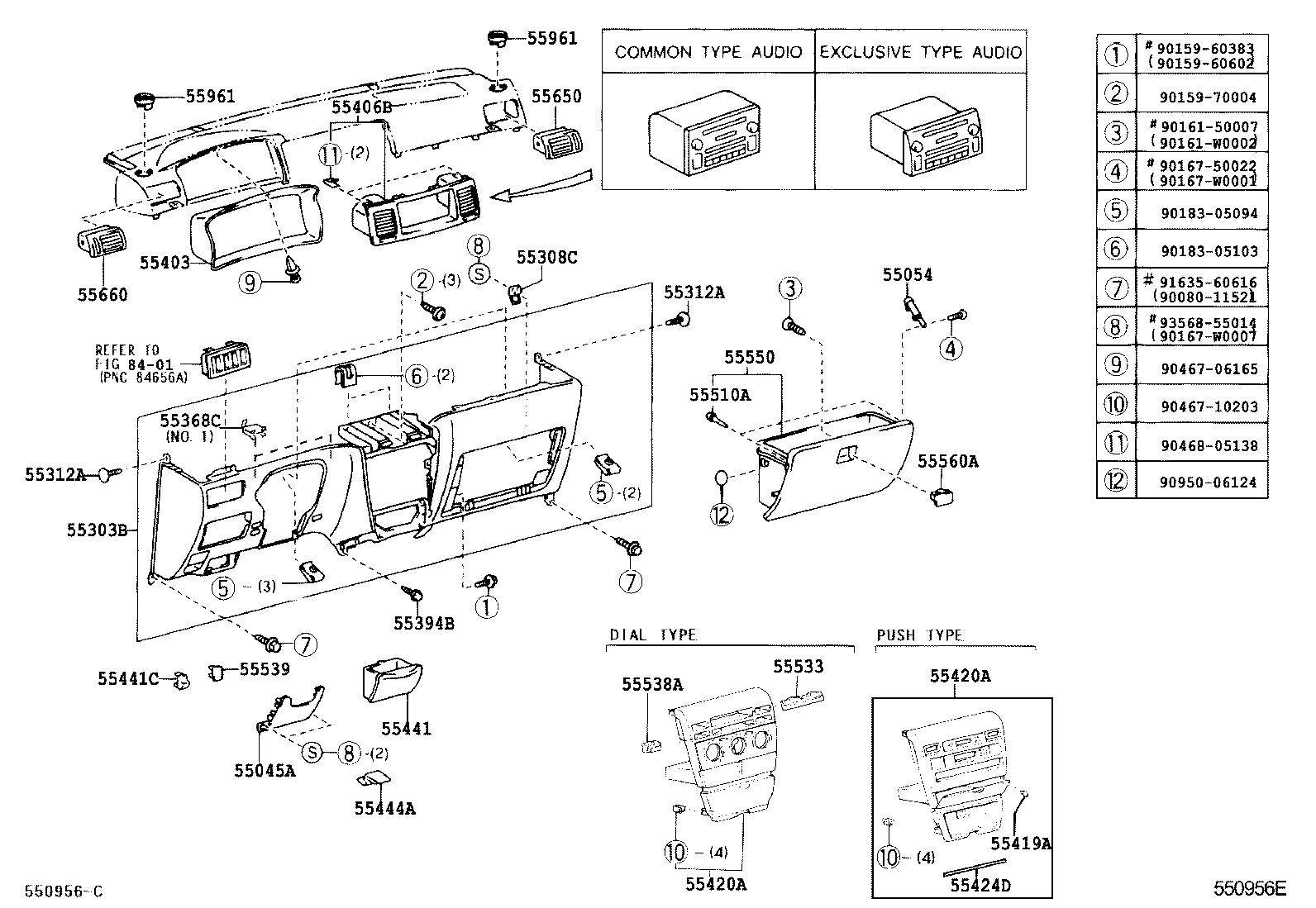 Instrument Panel Glove Compartment