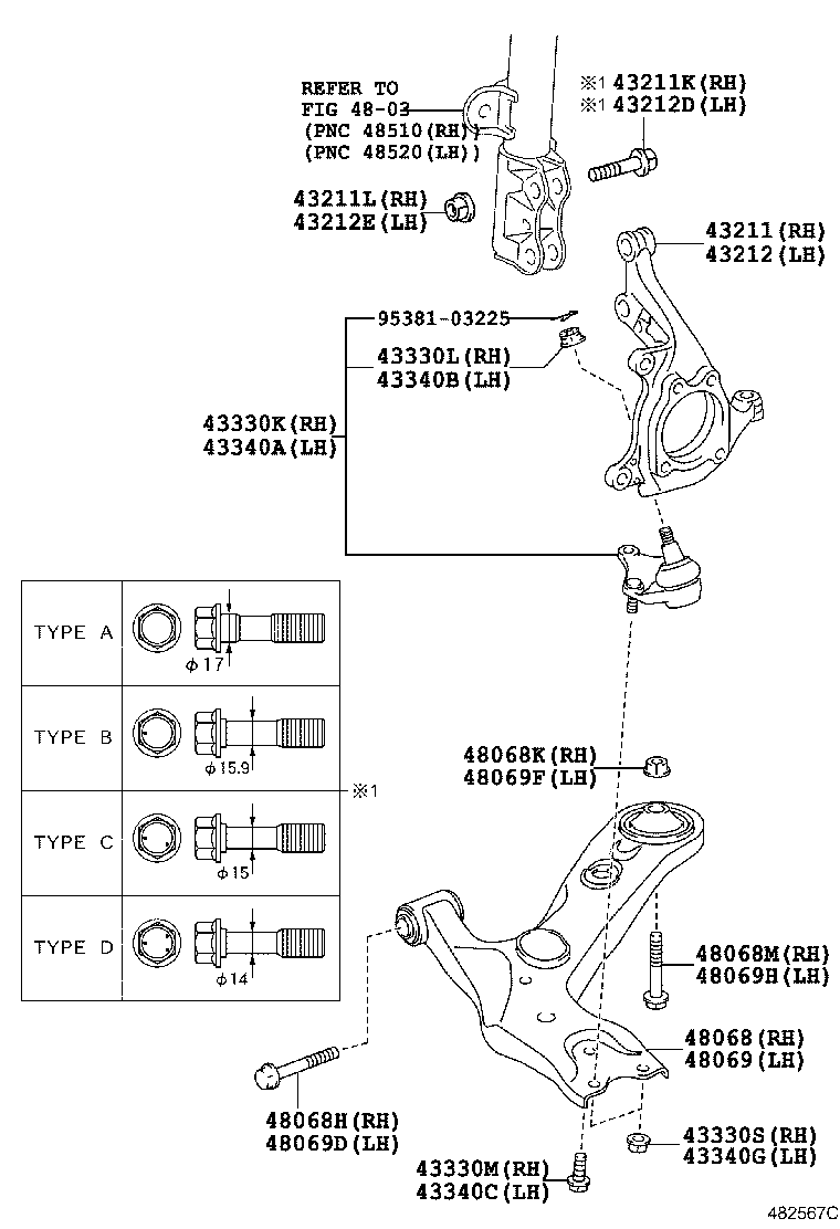 Front Axle Arm Steering Knuckle