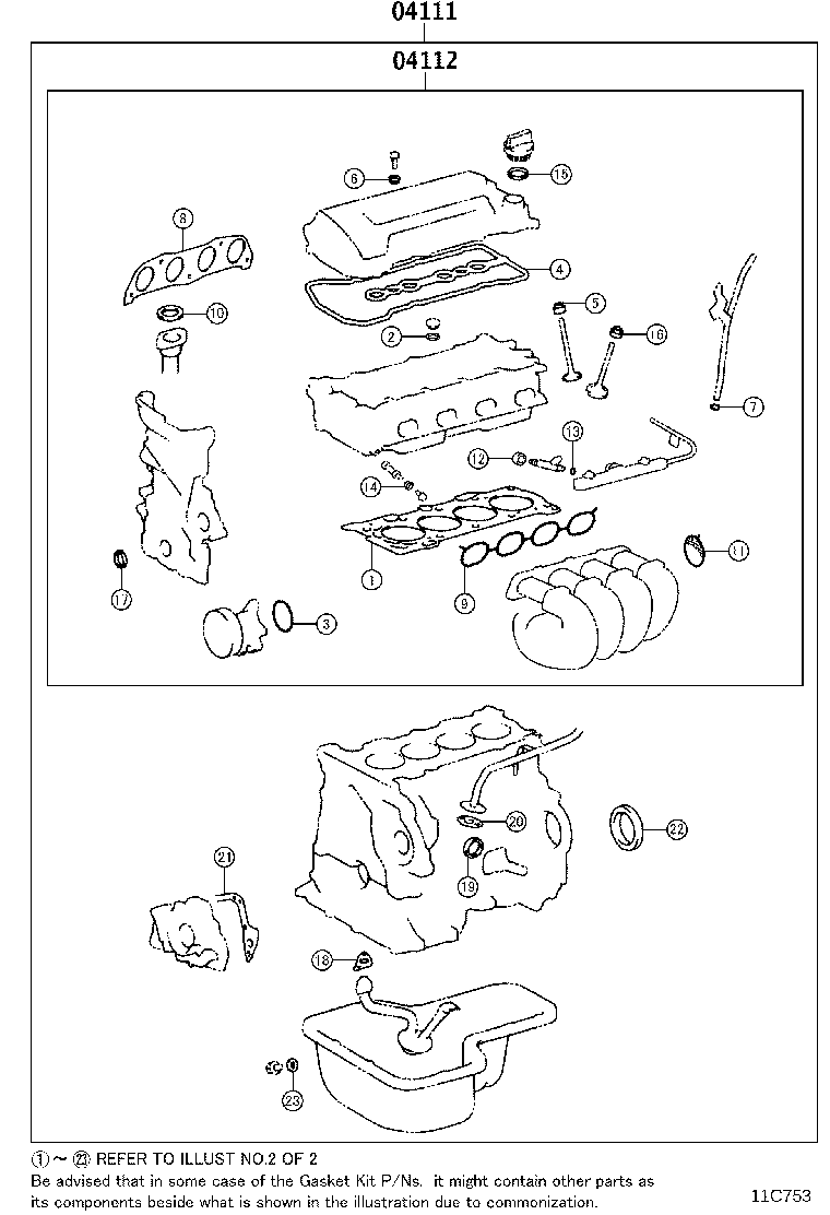 Engine Overhaul Gasket Kit