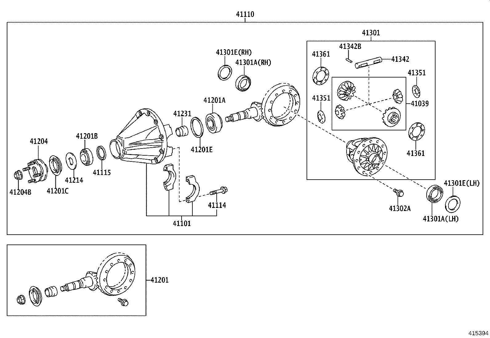 Rear Axle Housing Differential