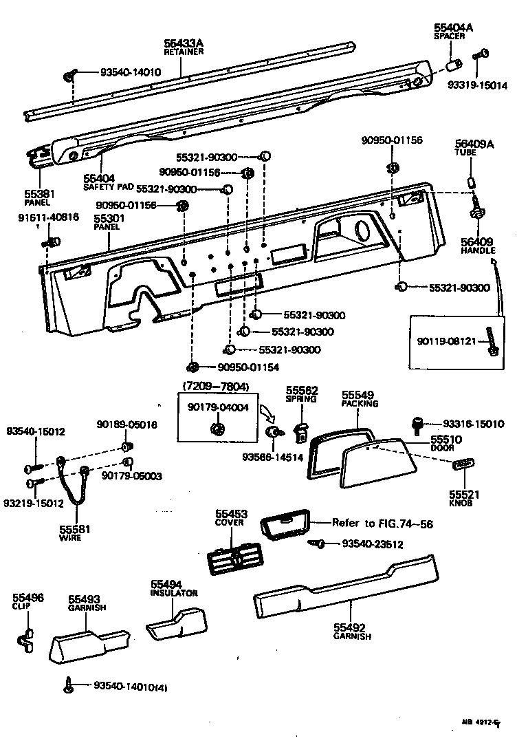 Instrument Panel Glove Compartment