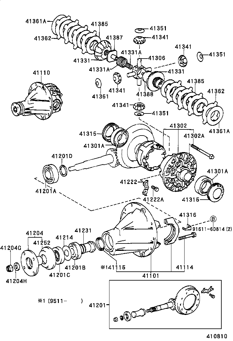 Rear Axle Housing Differential