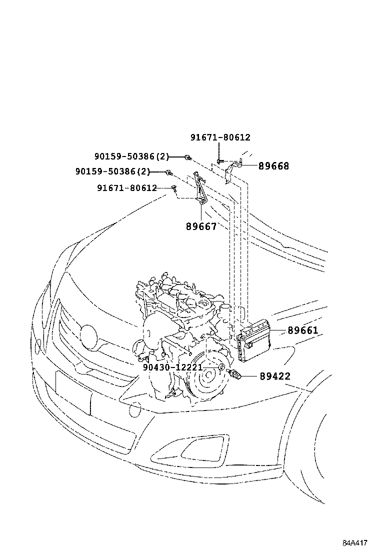 89661-02S70 Computer, Engine Control Toyota | YoshiParts