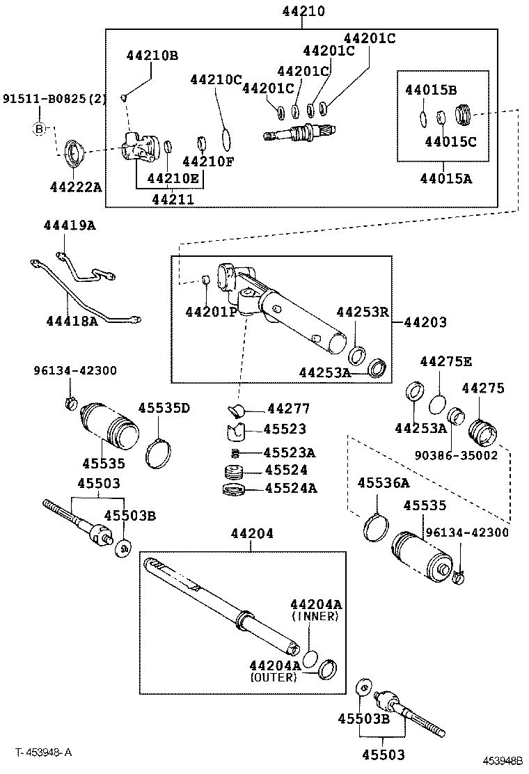 Enlace del mecanismo de dirección