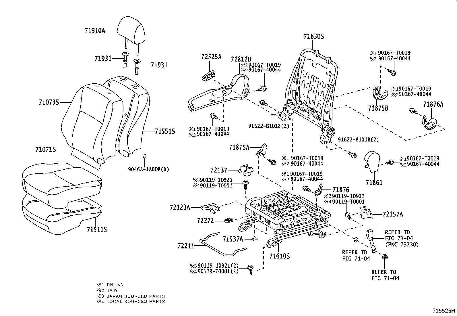Front Seat & Seat Track
