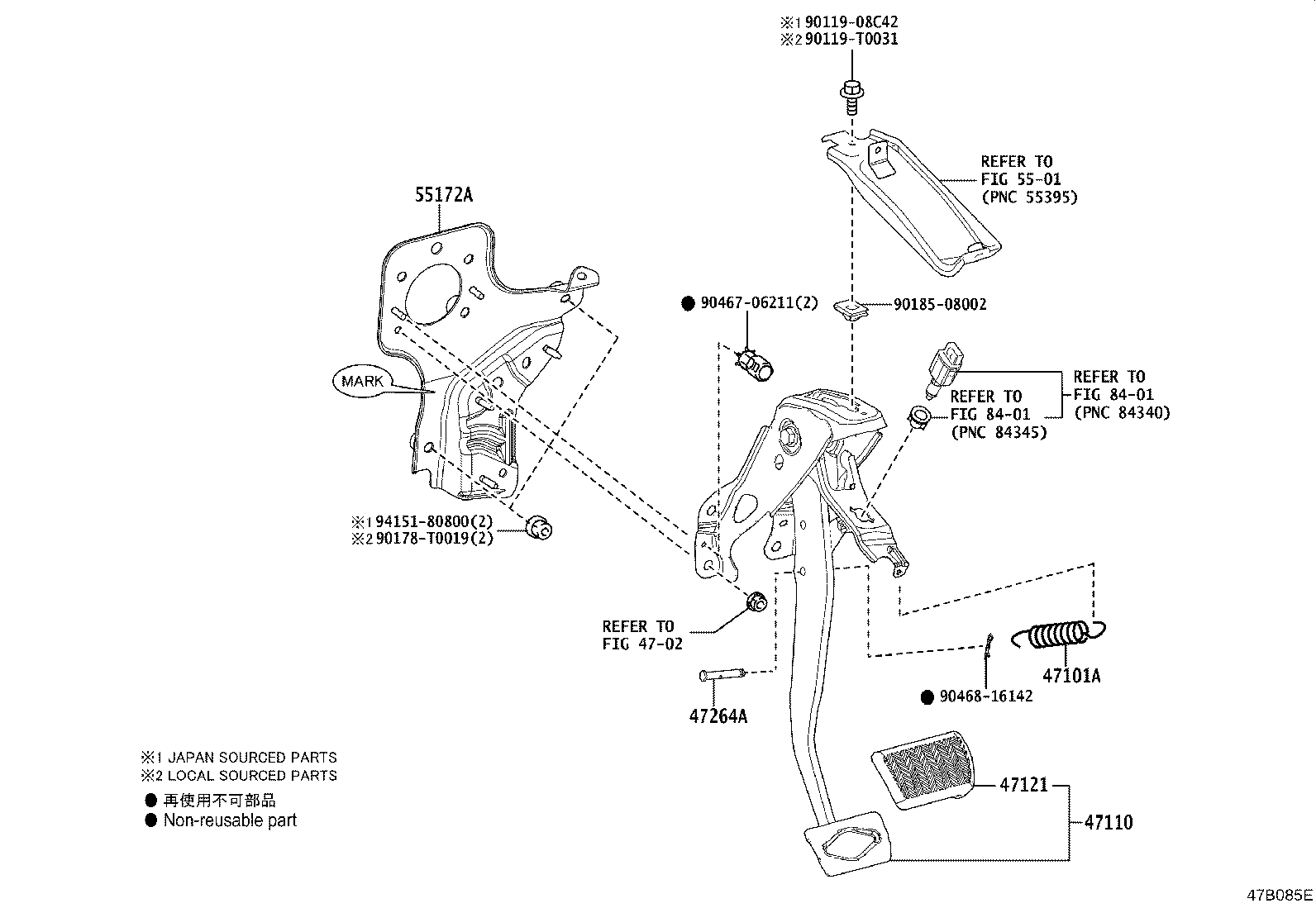 Brake Pedal & Bracket