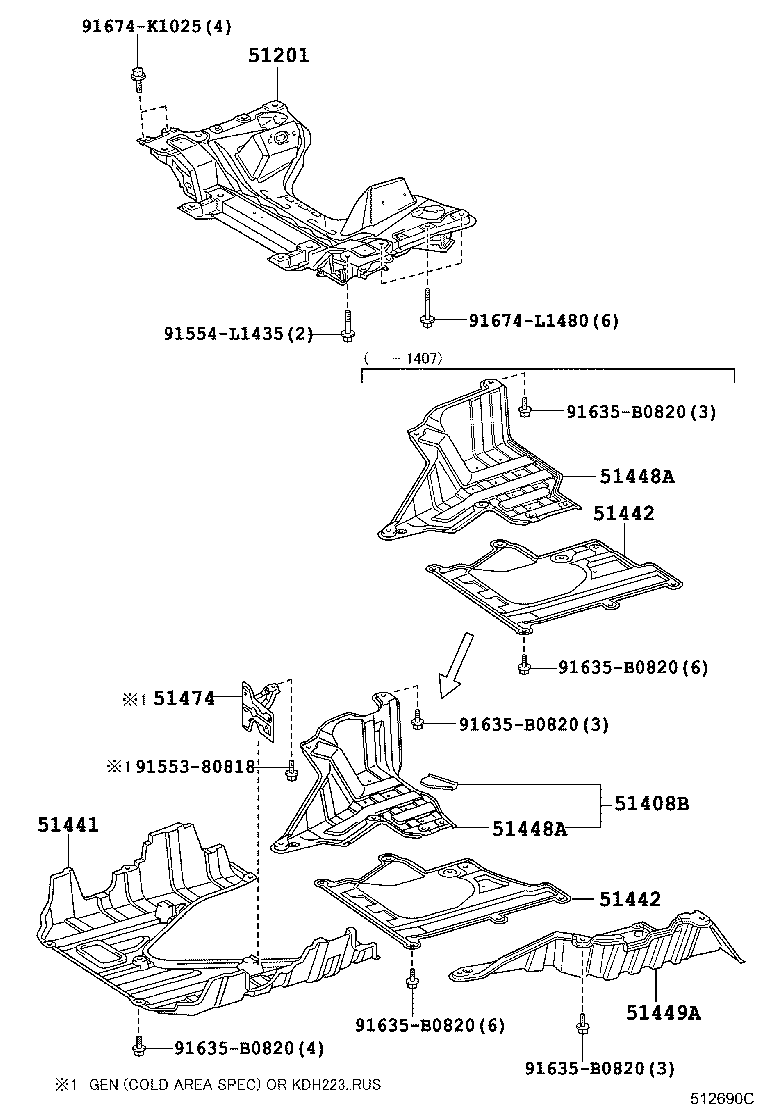 Suspension Crossmember & Under Cover