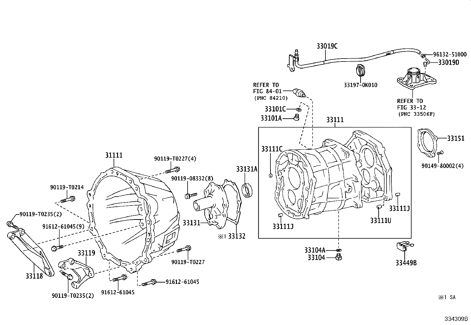 Clutch Housing + Transmission Case