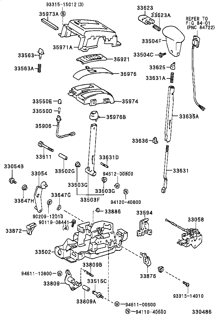 Shift Lever & Retainer