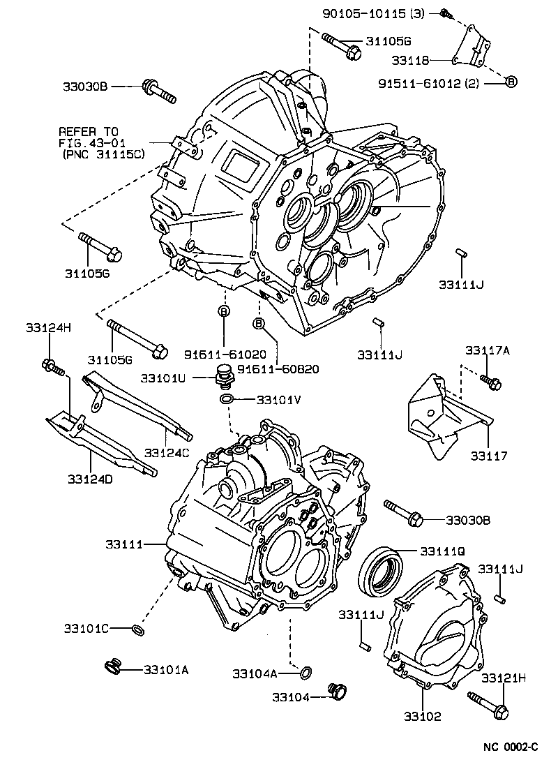 Clutch Housing + Transmission Case
