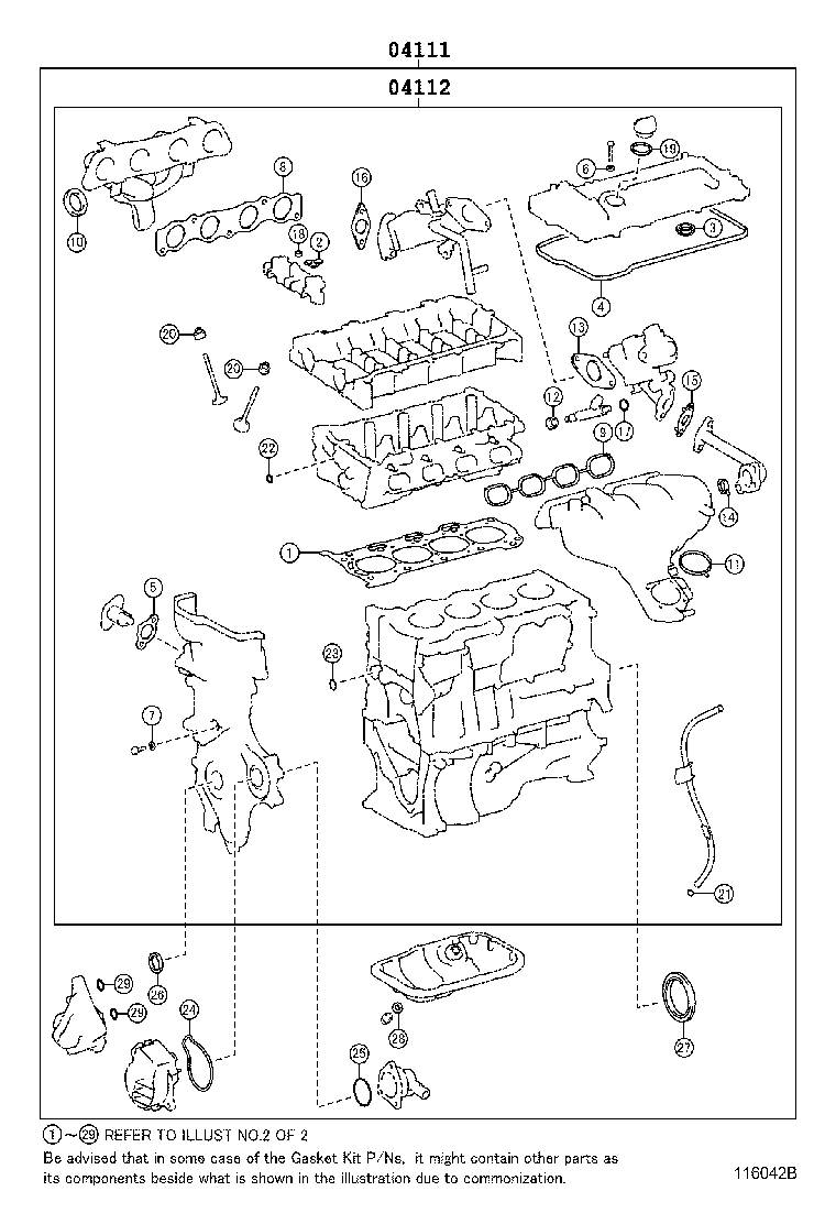 Engine Overhaul Gasket Kit