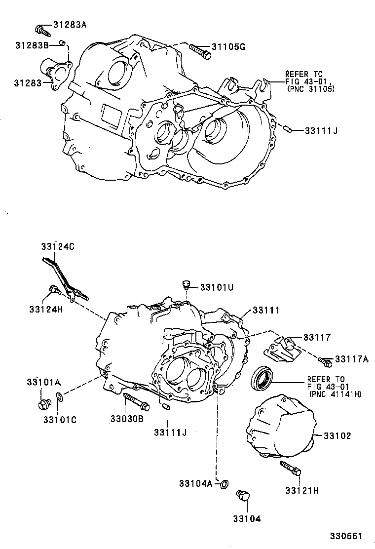 Clutch Housing + Transmission Case