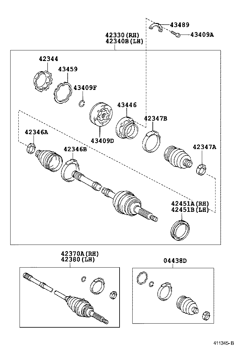 Rear Axle Shaft Hub