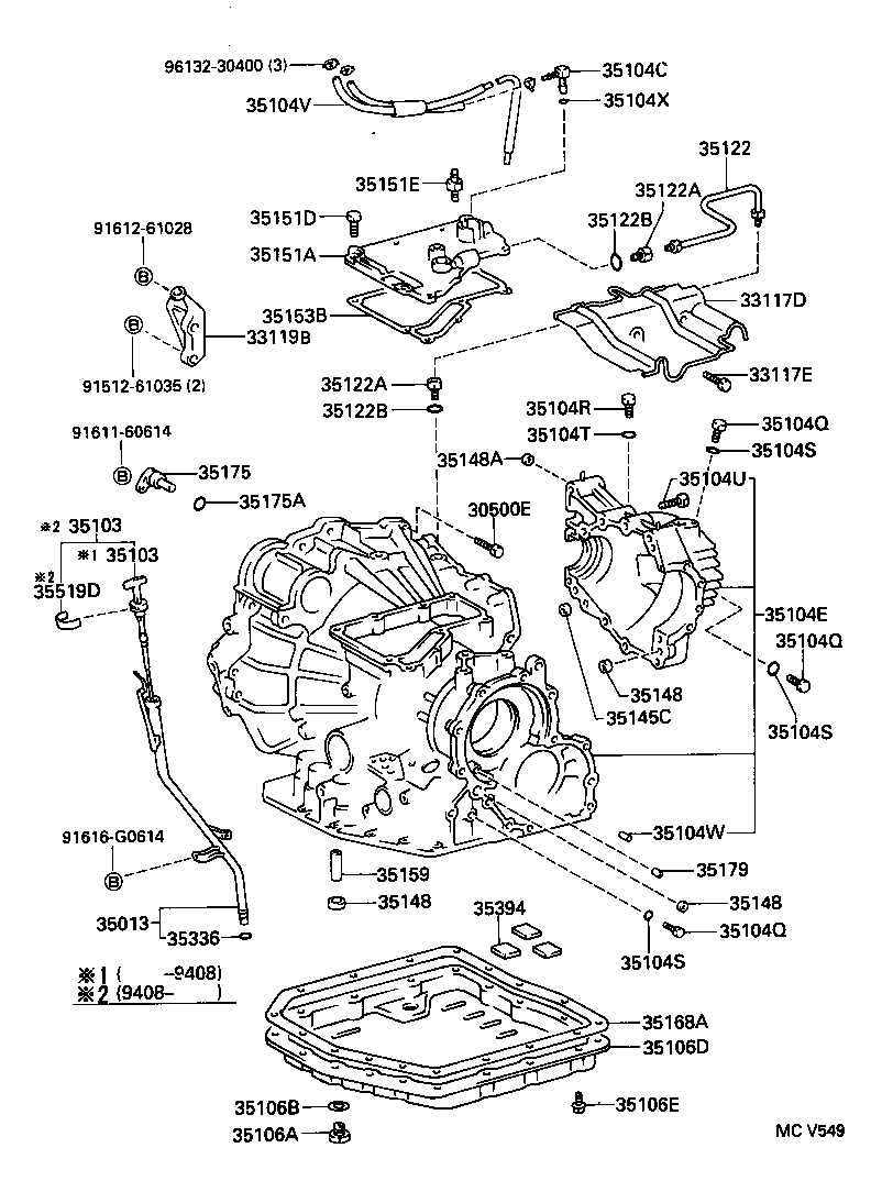 Transmission Case & Oil Pan