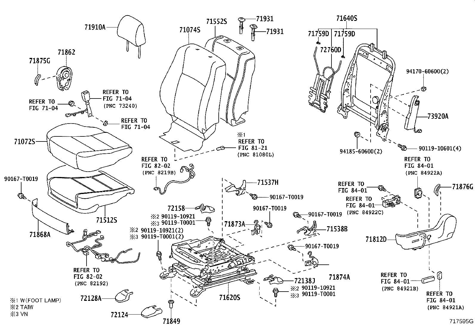 Asiento delantero y riel del asiento