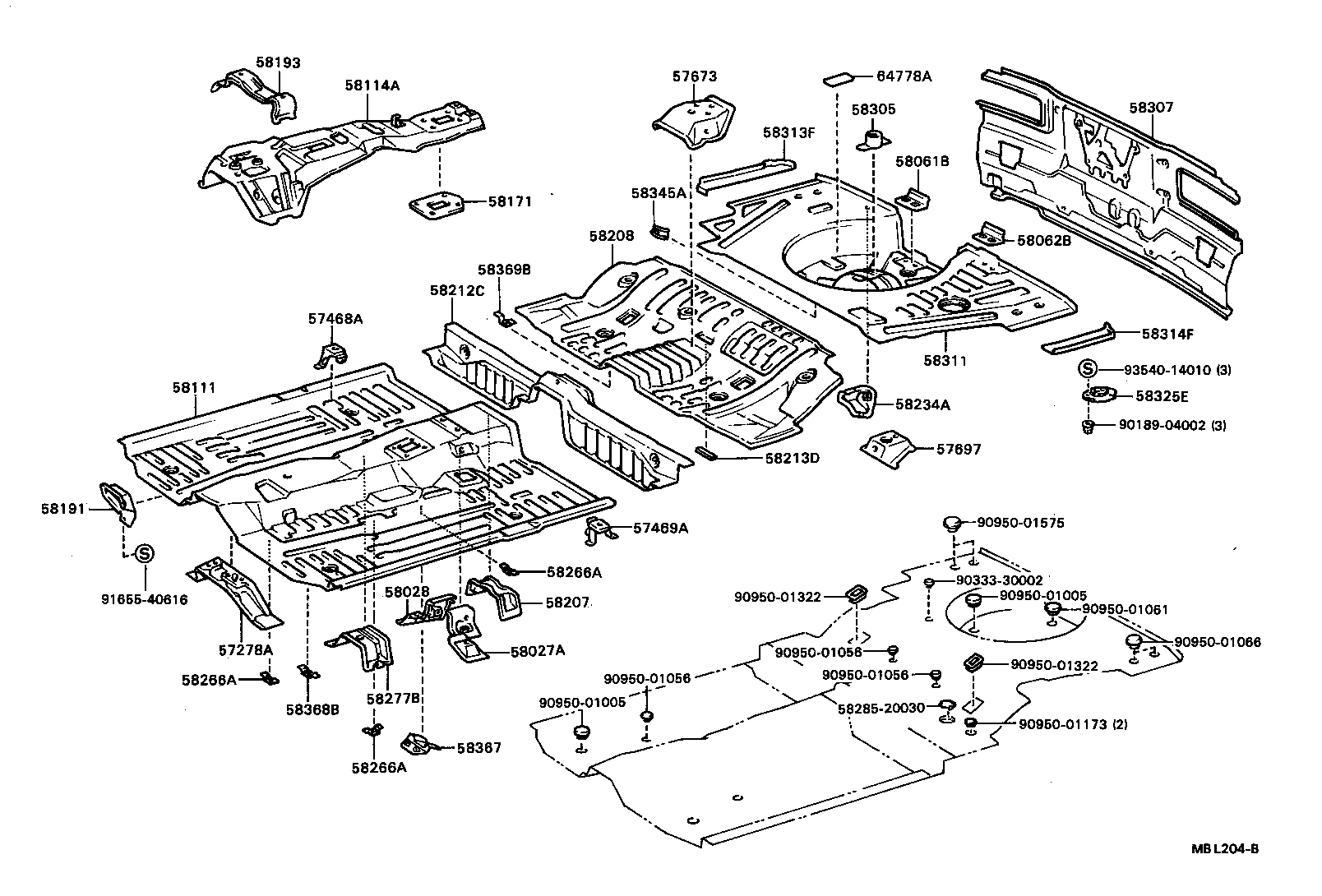 Floor Pan & Lower Back Panel