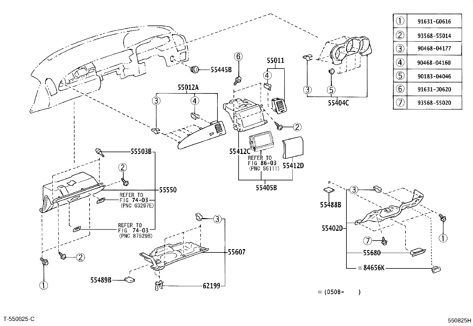 Instrument Panel Glove Compartment