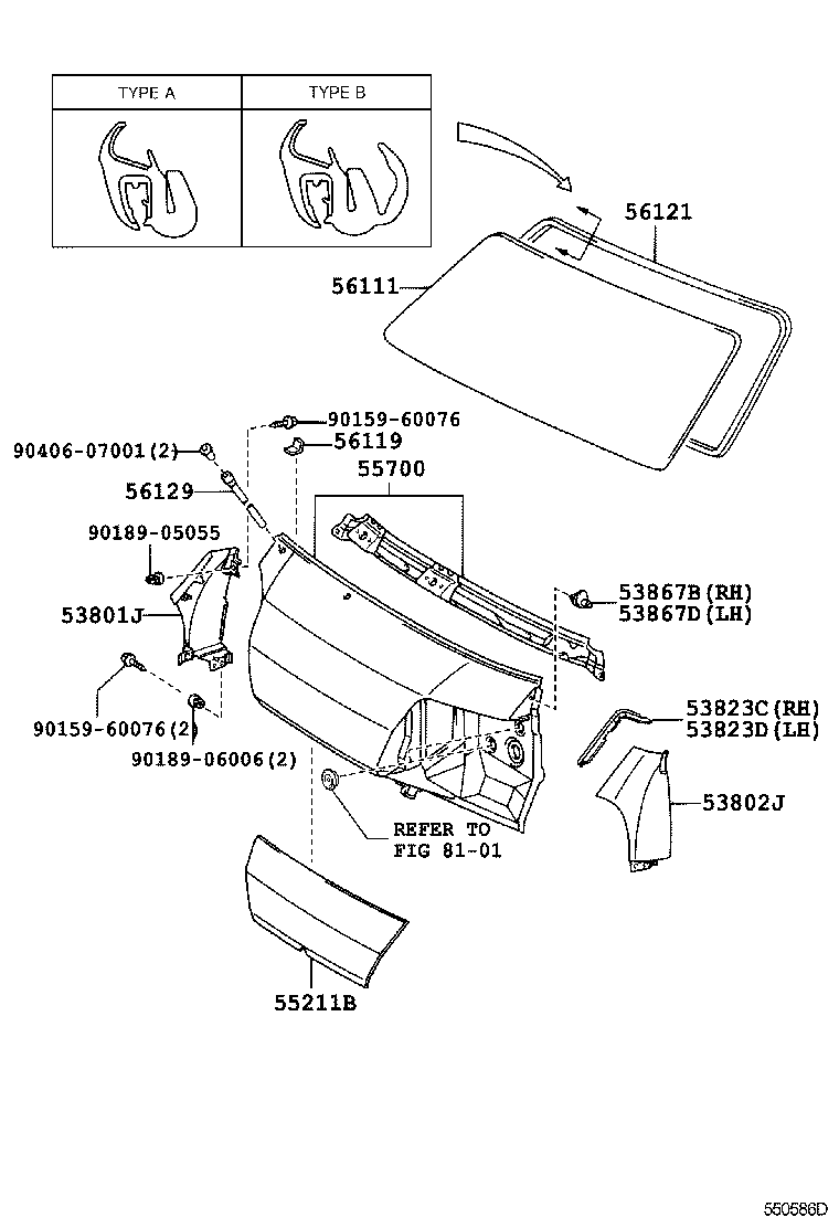 Front Panel & Windshield Glass