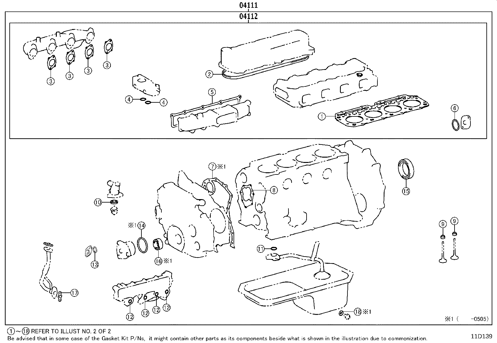 Engine Overhaul Gasket Kit
