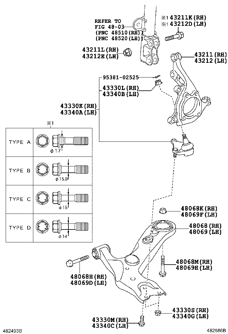 Front Axle Arm Steering Knuckle