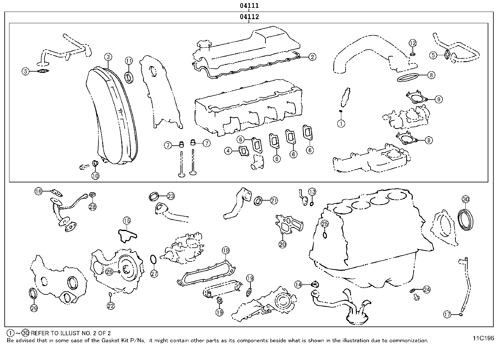 Kit de juntas de revisión del motor
