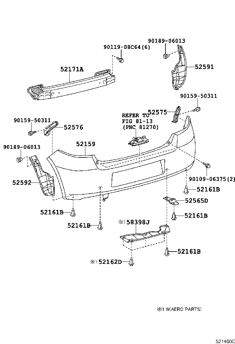 Rear Bumper & Bumper Stay