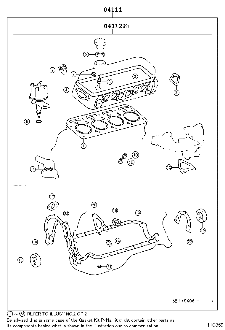 Engine Overhaul Gasket Kit