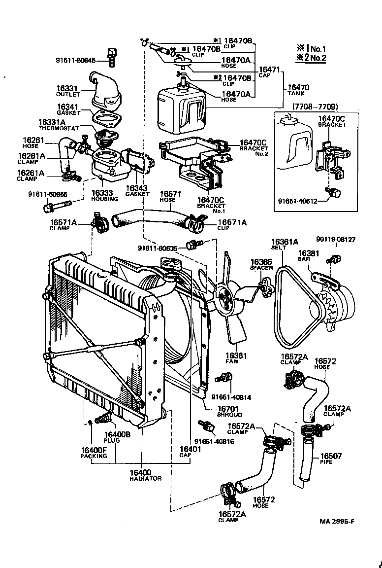 Radiator Water Outlet