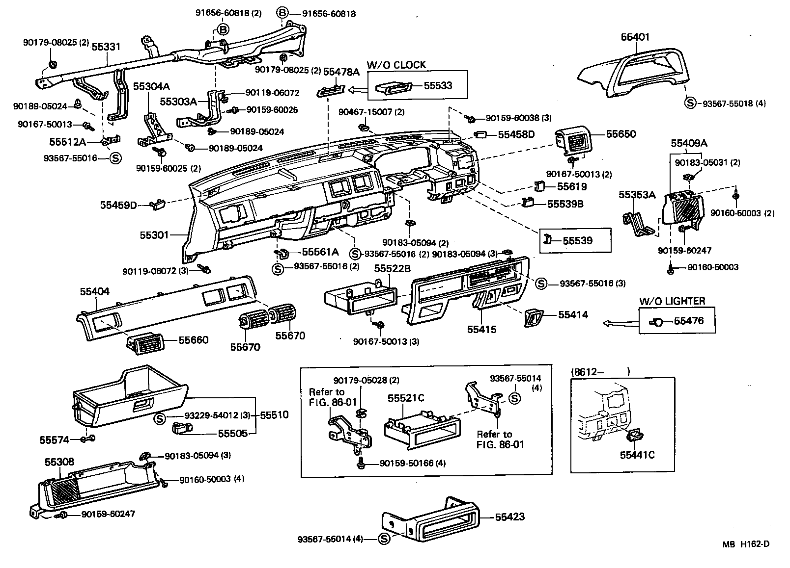 Instrument Panel Glove Compartment