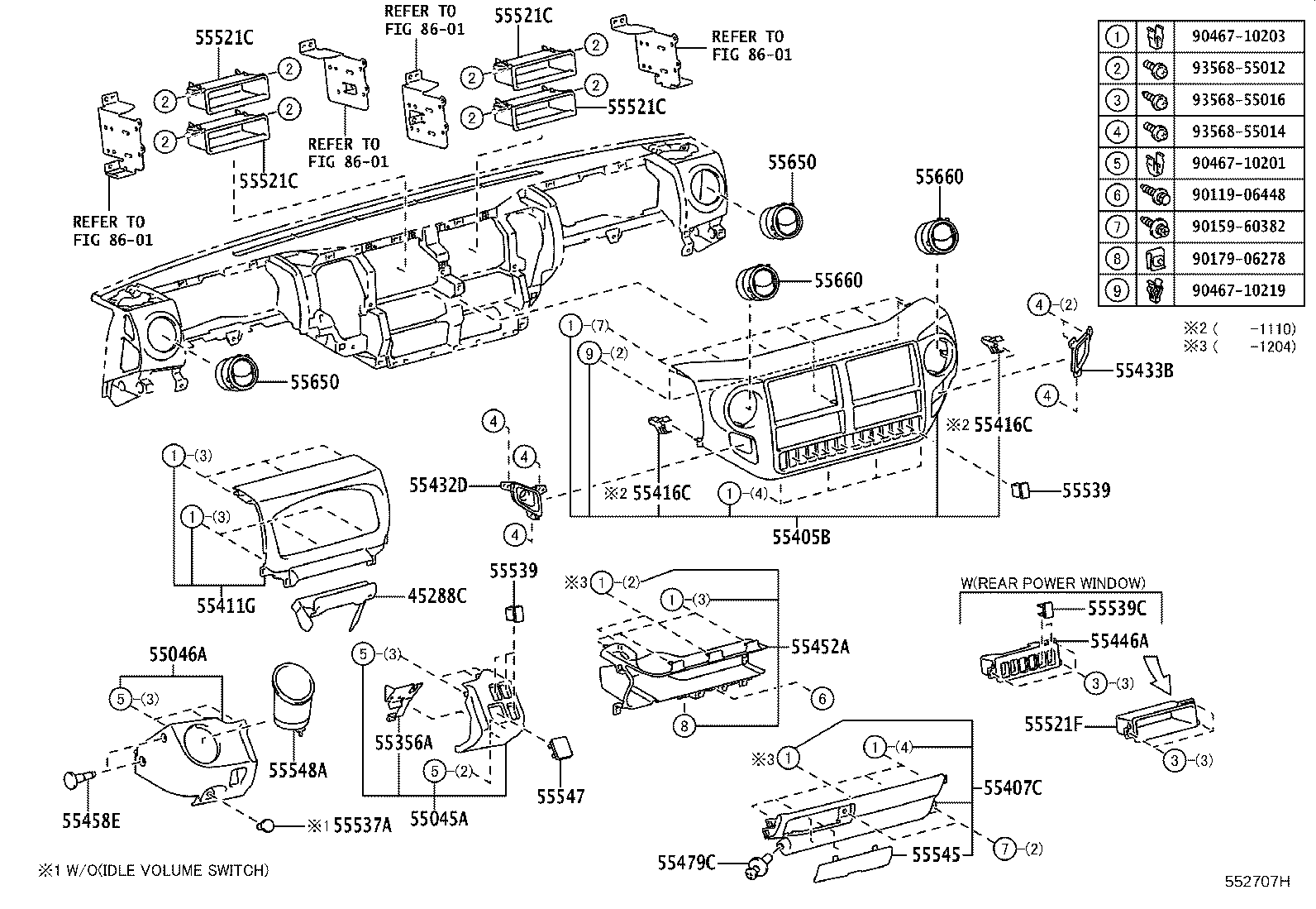 Instrument Panel Glove Compartment