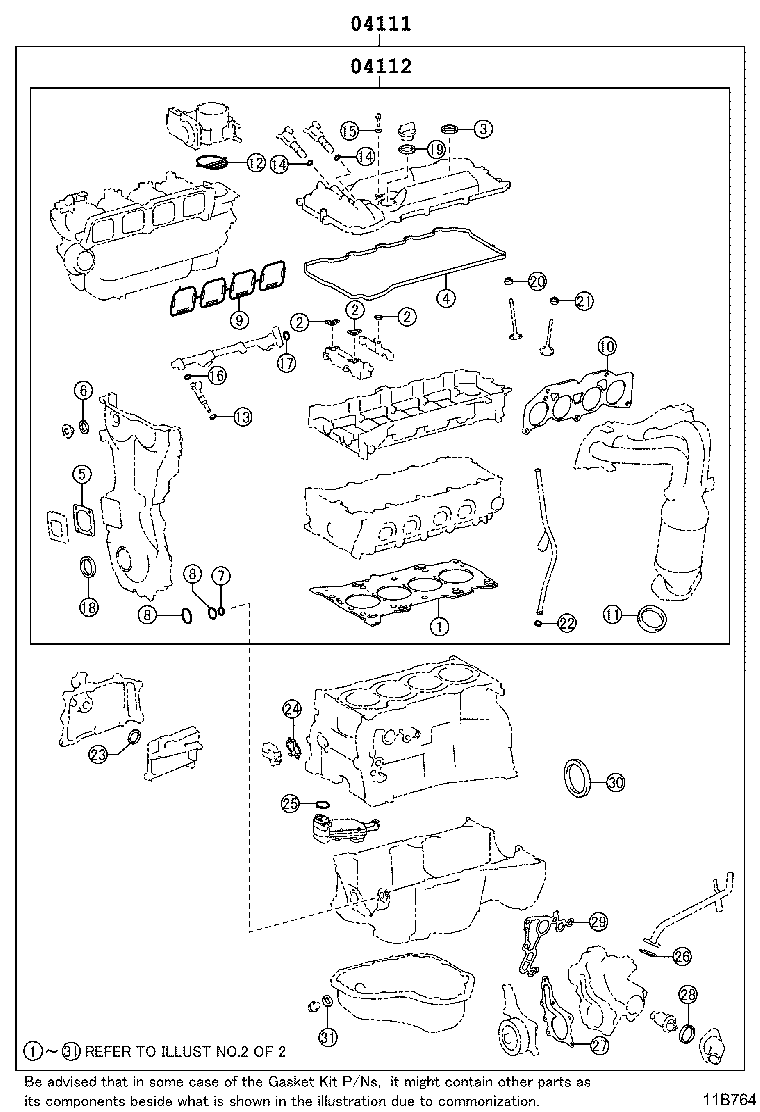 Engine Overhaul Gasket Kit