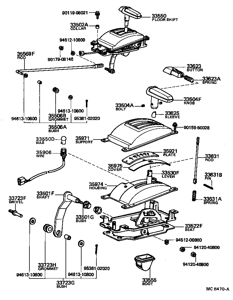 Shift Lever & Retainer