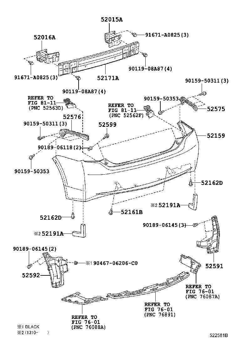Parachoques trasero y soporte para parachoques