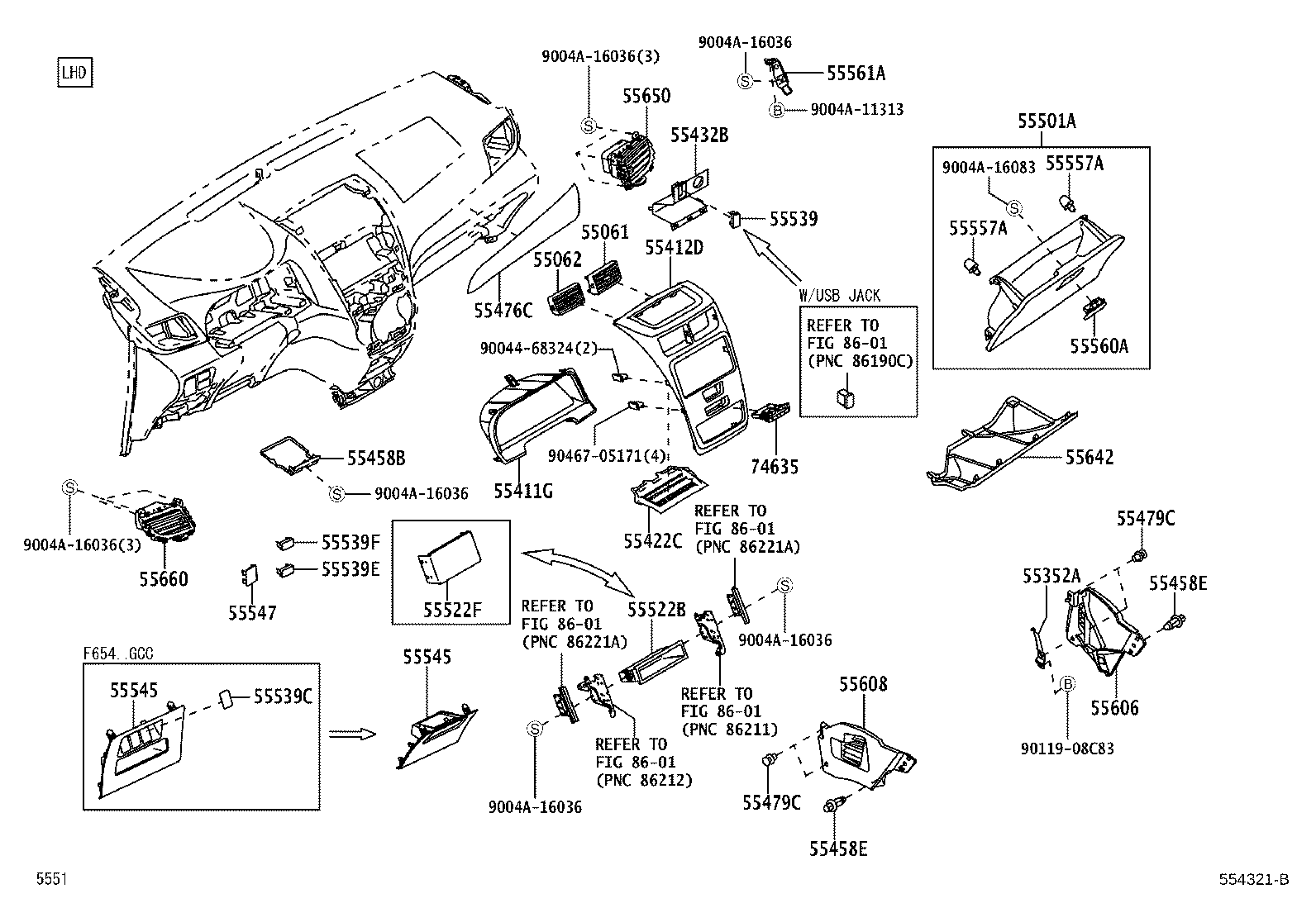 Instrument Panel Glove Compartment
