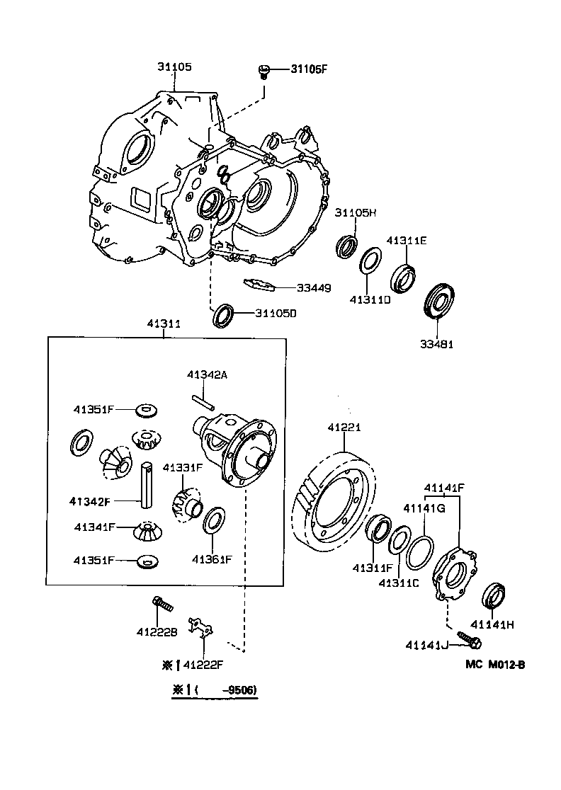 Front Axle Housing & Differential