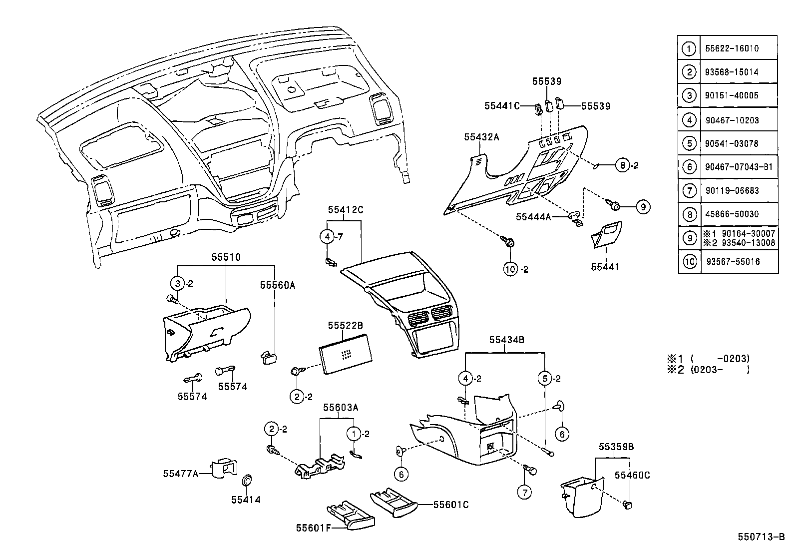 Instrument Panel Glove Compartment