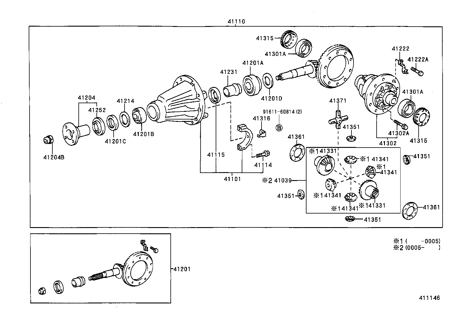 Rear Axle Housing Differential