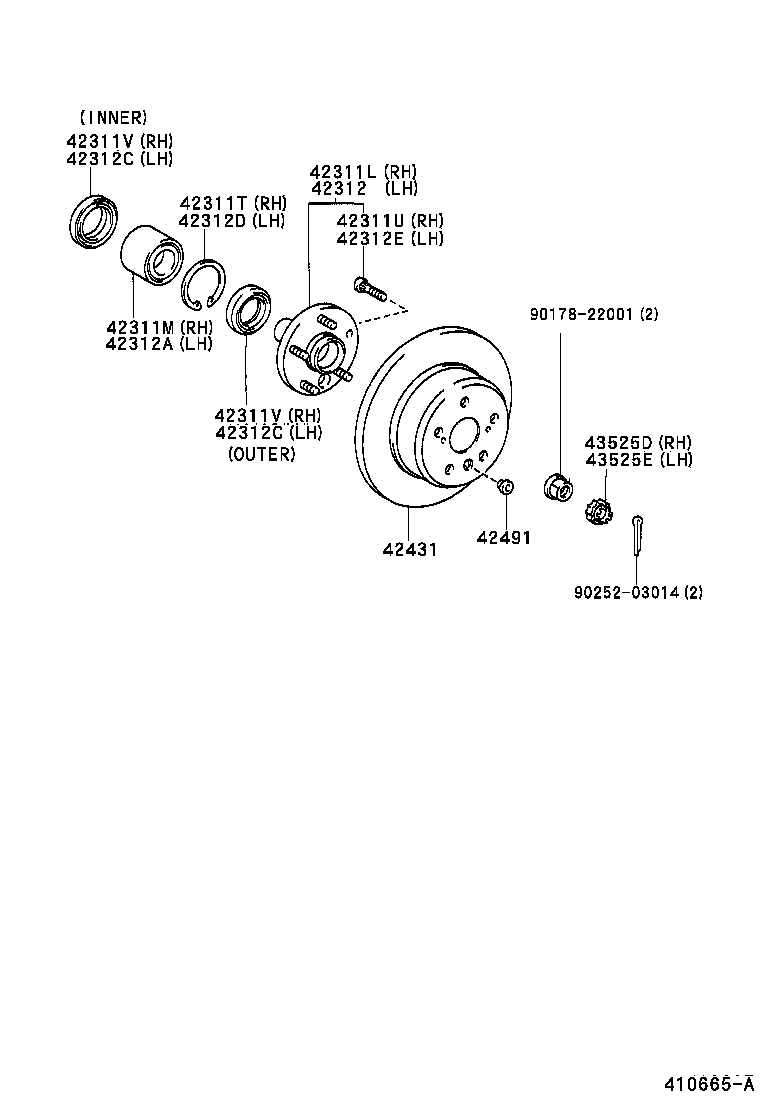 Rear Axle Shaft Hub